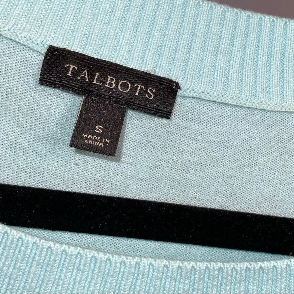 Talbots Blue Top Small - Picture 3 of 5